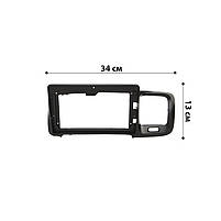 Перехідна рамка 9" Lesko Volvo S60 2013-2018 (3598) Вольво 3 шт., фото 3