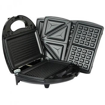 Мультипекар Silver Crest SSMW 750 3в1 бутербродниця, вафельниця, гриль