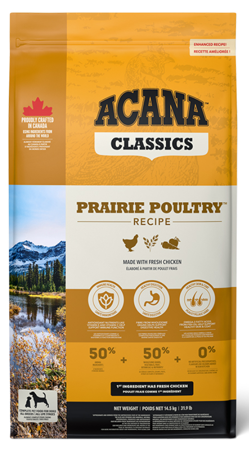 Acana Prairie Poultry Recipe 9,7кг — корм для дорослих собак з м'ясом курчат