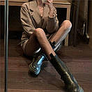 Ефектні колготки в середню сітку, Колготки чорні в сітку, Жіночі сітчасті колготи, Колготи жіночі, фото 8