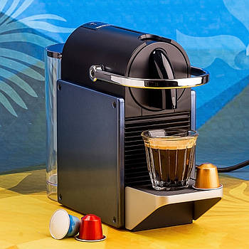 Капсульна кавомашина Nespresso Pixie Bleu Océan (синій океан), Швейцарія