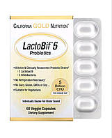 California Gold Nutrition, LactoBif, пробіотики, 5 млрд КУО, 60 капсул