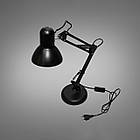 Настільна лампа під лампочку E27 колір каркасу чорний D-922BK, фото 2