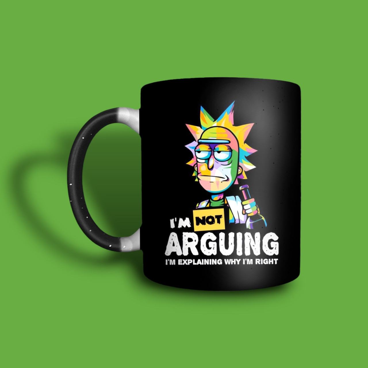 Рік і Морті "Not arguing Rick" чашка-хамелеон з принтом, 330 мл, фото 1