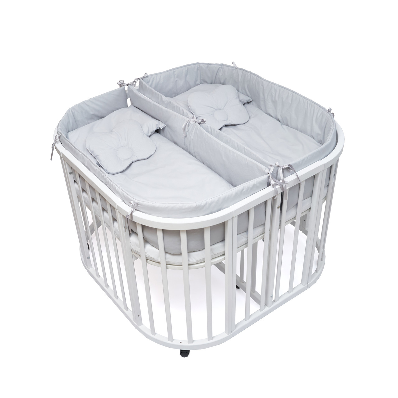Постільний комплект для двійні 14 ел Twins, grey new