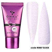 Acryl Gel DNKa Акрил-гель #0007 Elixir Розовый с шимером (tube), 30 мл