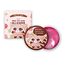 Гидрогелевые патчи под глаза SERSANLOVE Rose Eye Mask c экстрактом цветков розы 60 шт