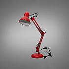 Настільна лампа під лампочку E27 колір каркасу червоний D-922RED, фото 2