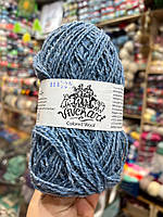 Кольорова вовна 806 голубий