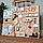 Великий Бізіборд Бізі борд Монтессорі, Дошка для розвитку, Іграшка для моторики, Бізікуб для самих дітей зі світлом, фото 6