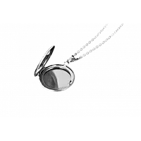 Высококачественное ожерелье-медальон с круглым фото INF изготовлено из нержавеющей стали