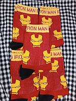 Мужские молодежные носки высокие демисезонные красные 39 - 44 размер