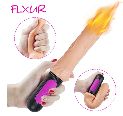 Фалоімітатор вібратор 17 см FLXUR Flight of Fancy 10 режимів