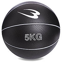М'яч медичний медбол гумовий із піском 5 кг Record Medicine Ball SC-8407-5