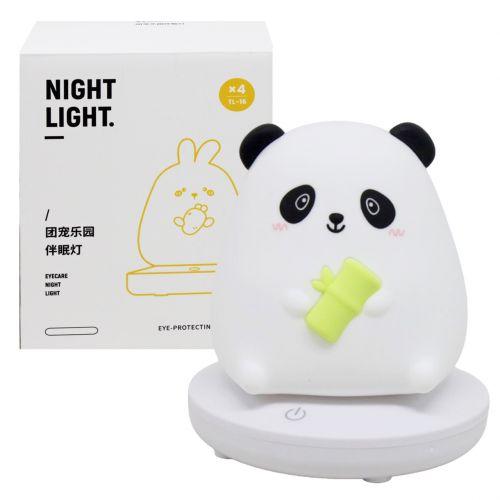 Нічник силіконовий "Панда" (зарядка від USB), фото 1