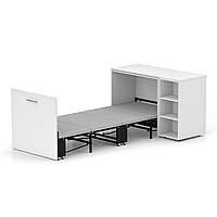 Ліжко-трансформер письмовий стіл тумба комод Sirim-C2 біле меблі смарт 4 в 1 розкладне компактне