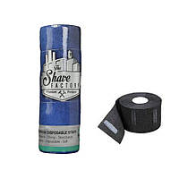 Бумажные воротнички для стрижки черные The Shave Factory Premium Neck Strips Black 5х100 шт