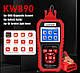 Професійний автотестер автосканер KW890 OBD-II і CAN сканер Konnwei, фото 5