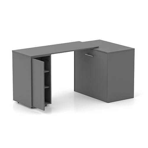 Кровать-трансформер письменный стол тумба комод Sirim-C3 графит мебель ...