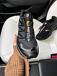 Чоловічі кросівки Salomon XT-6 весна-осінь чорні. Живе фото, фото 5