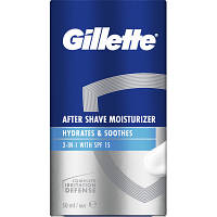 Бальзам после бритья Gillette 3 in 1 Hydrates & Soothes SPF+15 50 мл (8001090303929) h