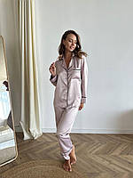Стильная женкая пижама для дома и сна из качественной ткани турецький шелк сатин женская пижама Coccolarsi S