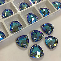 Пришивные камни Триллиант, Lux, цвет Sapphire AB, 12мм, 1шт