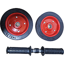 Ролик для преса металевий на підшипнику, подвійний, діаметр 165мм, 2,5 кг, фото 5