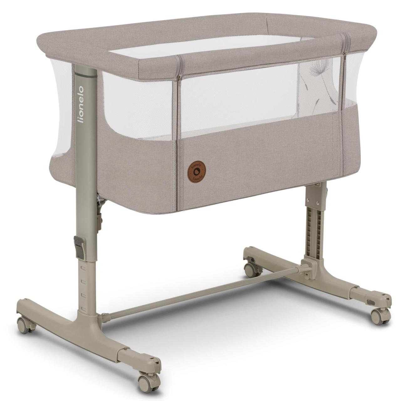Ліжечко приставне Lionelo AURORA BEIGE SAND