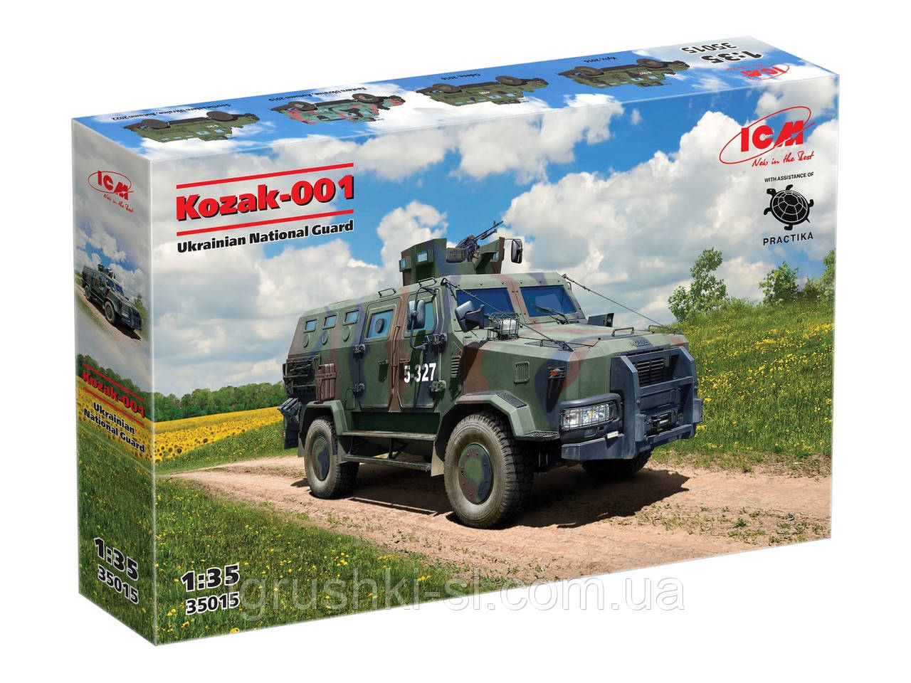 Збірна модель (1:35) Бронеавтомобіль класу MRAP "Козак-001" Національної гвардії України