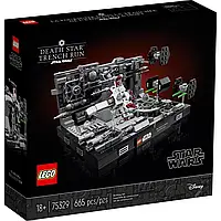 Конструктор LEGO Star Wars Диорама Пролет над Звездой Смерти 665 деталей (75329)