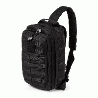 Сумка-рюкзак однолямочная 5.11 TACTICAL RUSH MOAB8,тактическая прочная сумка с одной лямкой черный НАТО на 13л