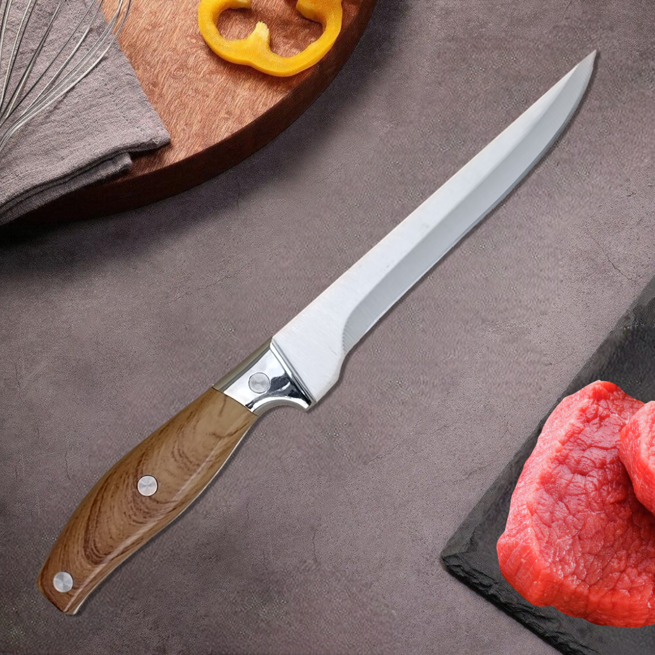 Кухарський ніж Kitchen Prince 270 мм обвалочний, фото 1