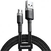 Кабель для заряджання і синхронізації пристроїв USB Baseus Cafule MicroUSB (CAMKLF-BG1) Black 1m