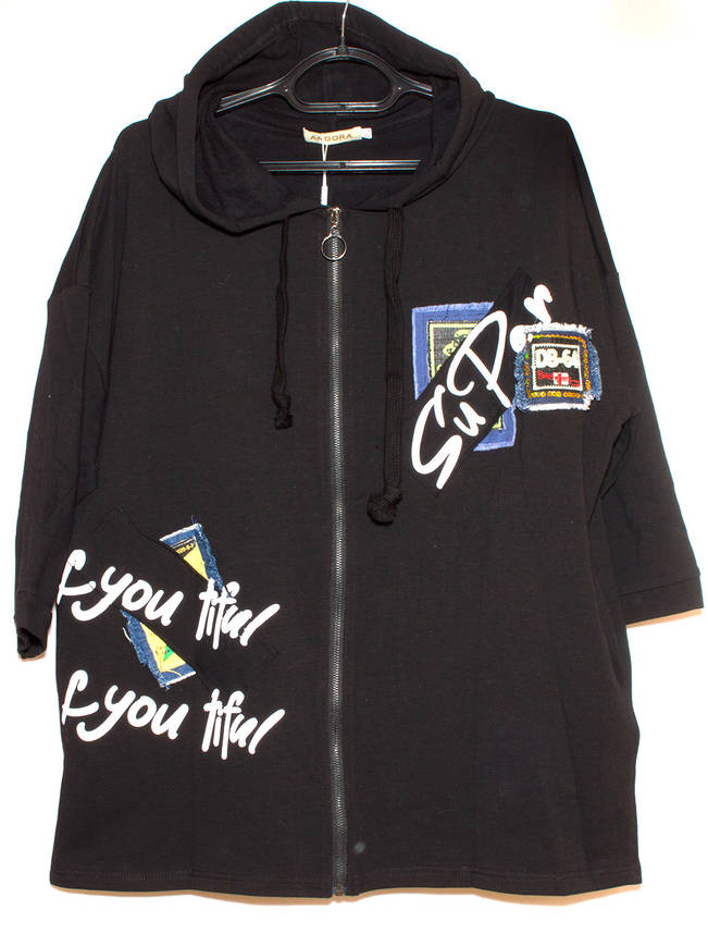 Вітровка кардиган тонка трикотажна жіноча XL,2XL,3XL, фото 1