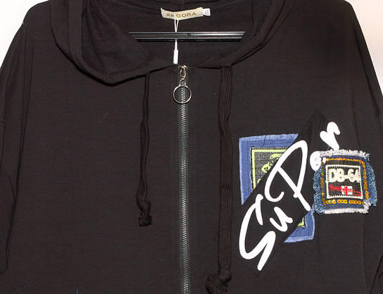 Вітровка кардиган тонка трикотажна жіноча XL,2XL,3XL, фото 2