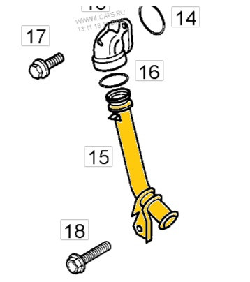 Патрубок охолодження 4415802 Nissan, Opel, Renault з нержавійки - ДОВІЧНА ГАРАНТІЯ, фото 1