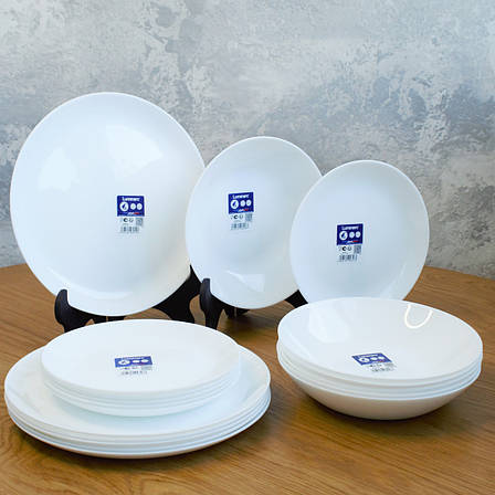 Набір посуду Luminarc Diwali White 43 предмети в тих тарі, фото 3