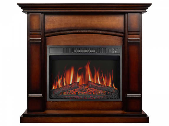 Підлоговий електрокамін обігрівач з порталом для дому ArtiFlame MANCHESTER AF23S Махагон коричневий антик, фото 1