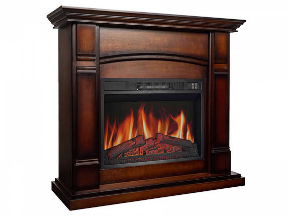 Підлоговий електрокамін обігрівач з порталом для дому ArtiFlame MANCHESTER AF23S Махагон коричневий антик, фото 2