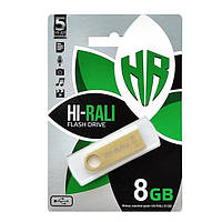 Флеш-накопичувач Hi-Rali 8GB Shuttle series Gold
