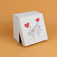 Коробка подарочная 200*200*100 мм Картонная Коробка на день святого Валентина для влюбленных