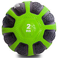 Мяч медицинский медбол резиновый 2 кг Zelart Medicine Ball FI-0898-2