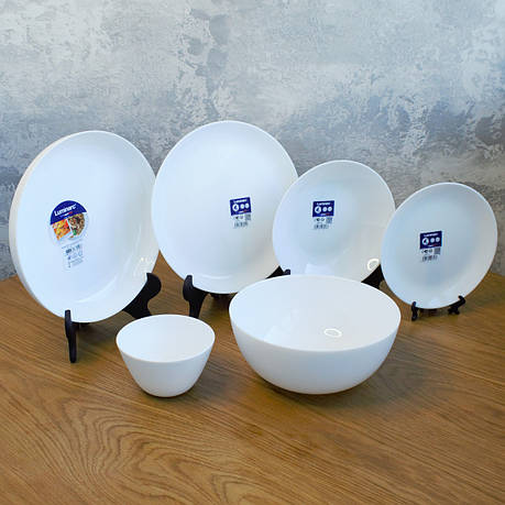 Набір посуду Luminarc Diwali White 31 предметів у тих тарі, фото 1