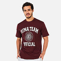 Puma team graphic tee 538898 42 мужская футболка майка оригинал бордовая