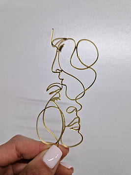 Силует закоханої пари  (↔5 см) Код/Артикул Ф0249за