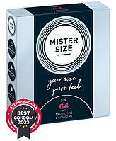 Презервативи Mister Size 64 Pure Feel 3 шт