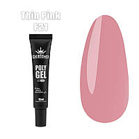 Полігель (Дізайнер Професіонал) 15 мл. для нарощування та зміцнення нігтів Thin pink F21