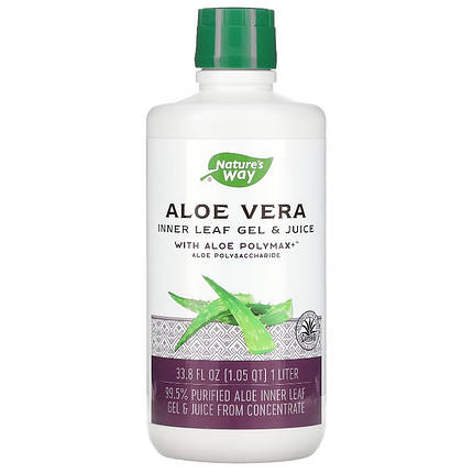 Натуральний Алое Віра Nature's Way Aloe Vera 1л, фото 3
