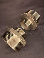 Ніпель перехідний різьбовий нержавіючий DN80x50 (3"x2") н/ж сталь AISI 304, шестигранник, Class 150, BSPP